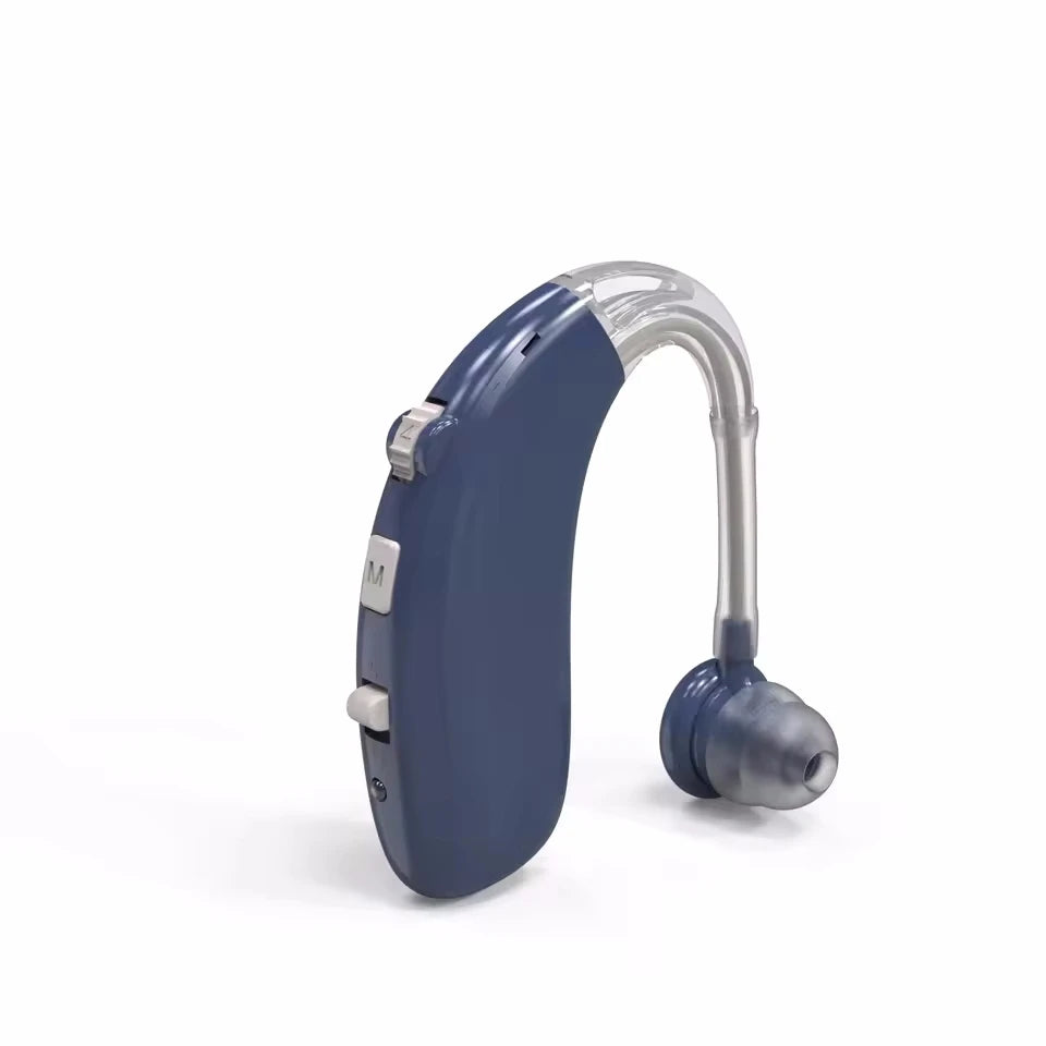 New Best Rechargeable Bluetooth ear Hearing Aid Adjustable Tone Sound Amplifier Portable Deaf Elderly digital BTE Hearing Aids