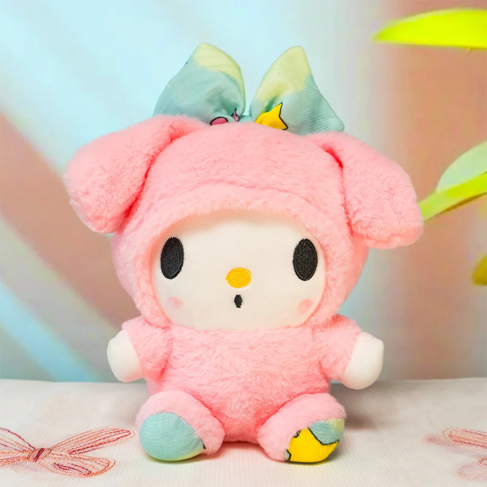 Sanrio  Anime Kawaii My melody Plush Toys Dolls Stuffed Plushy Cute Cartoon Doll Children's toy Birthday Gift For Kids Home Deco