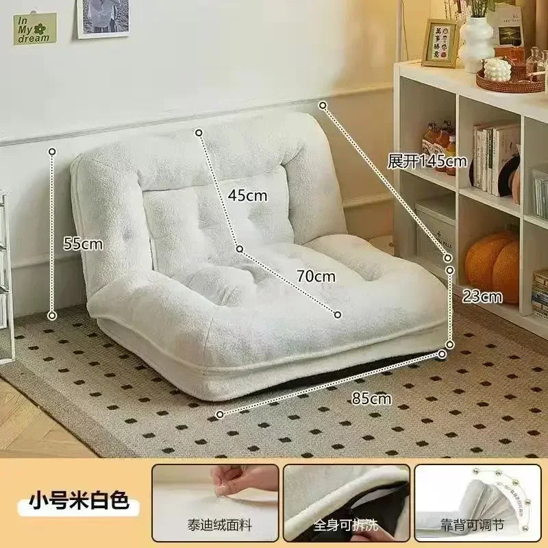 Lazy Sofa Bedroom Balcony Single Person Folding Double Person Tatami Sofa Bed Living Room Furniture Freeshipping