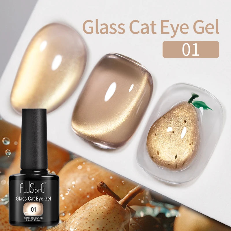AWStorG 15ML Fiber Builder Nail Gel In A Bottle UV Semi Permanent Clear Pink Nail Strengthener Extension Construction Gel