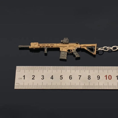 9cm Arena Breakout Mini M110 Periphery Weapon Keychains Model Alloy Pendant  Prop Collection Birthday Gifts Accessories Toy Boys