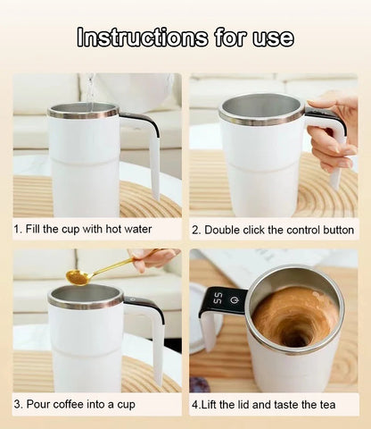 Intelligent Household Electric Pour-Over Coffee Maker Temperature Display Automatic Self-Stirring USB New Plastic for Protein