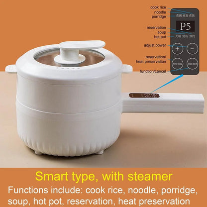 1.6L 2.2L Electric Cooker Student Pot Multifunction Household Pot Ceramic Glaze Non Stick Cooker Rice Cooker Kitchen Tool 220V