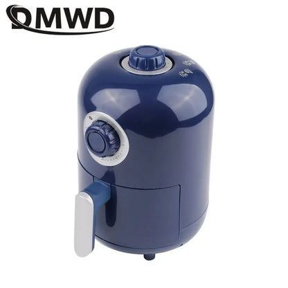 1L Capacity Oil Free Deep Fryer French Fries Chicken Frying Machine Time and Temperature Adjustable Smokeless Mini Bake Oven