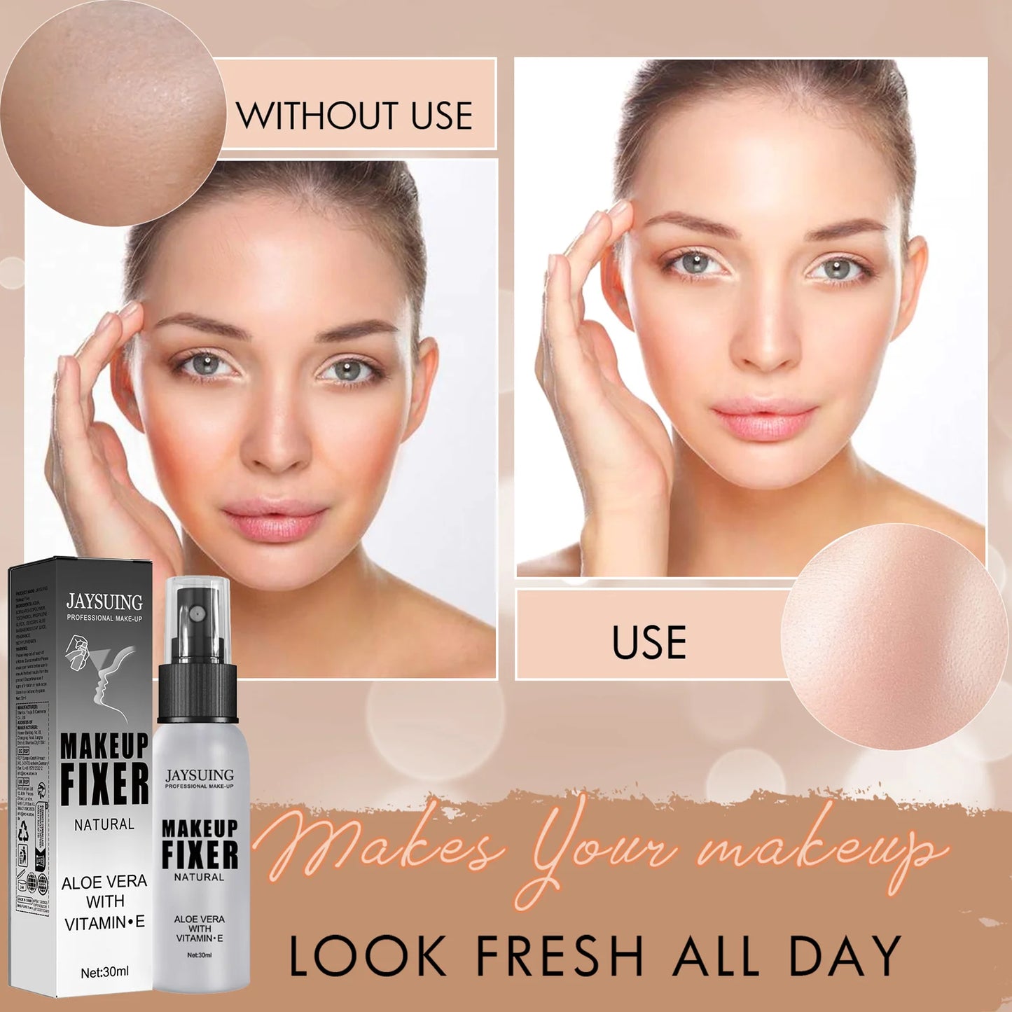 Makeup Setting Spray Long Lasting Sweatproof Oil Control Makeup Water Matte Non-sticky Refreshing Quick Fixer Spray Cosmetics