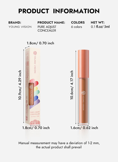 Yellow Orange Liquid Concealer Foundation Primer Base Facial Repair Dark Circles Corrector Skin Tone Purple Brighten Concealer