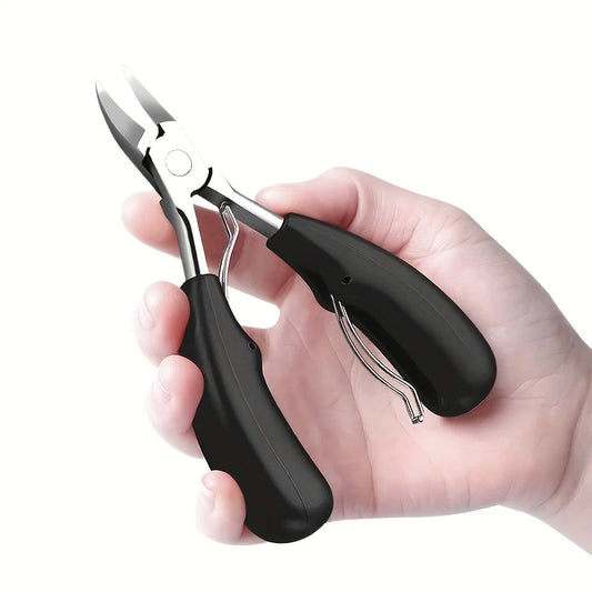 1PACK Toenail Clippers - Stainless Steel Pedicure Tools with Sharp Curved Blade Grooming Tool Christmas Gift