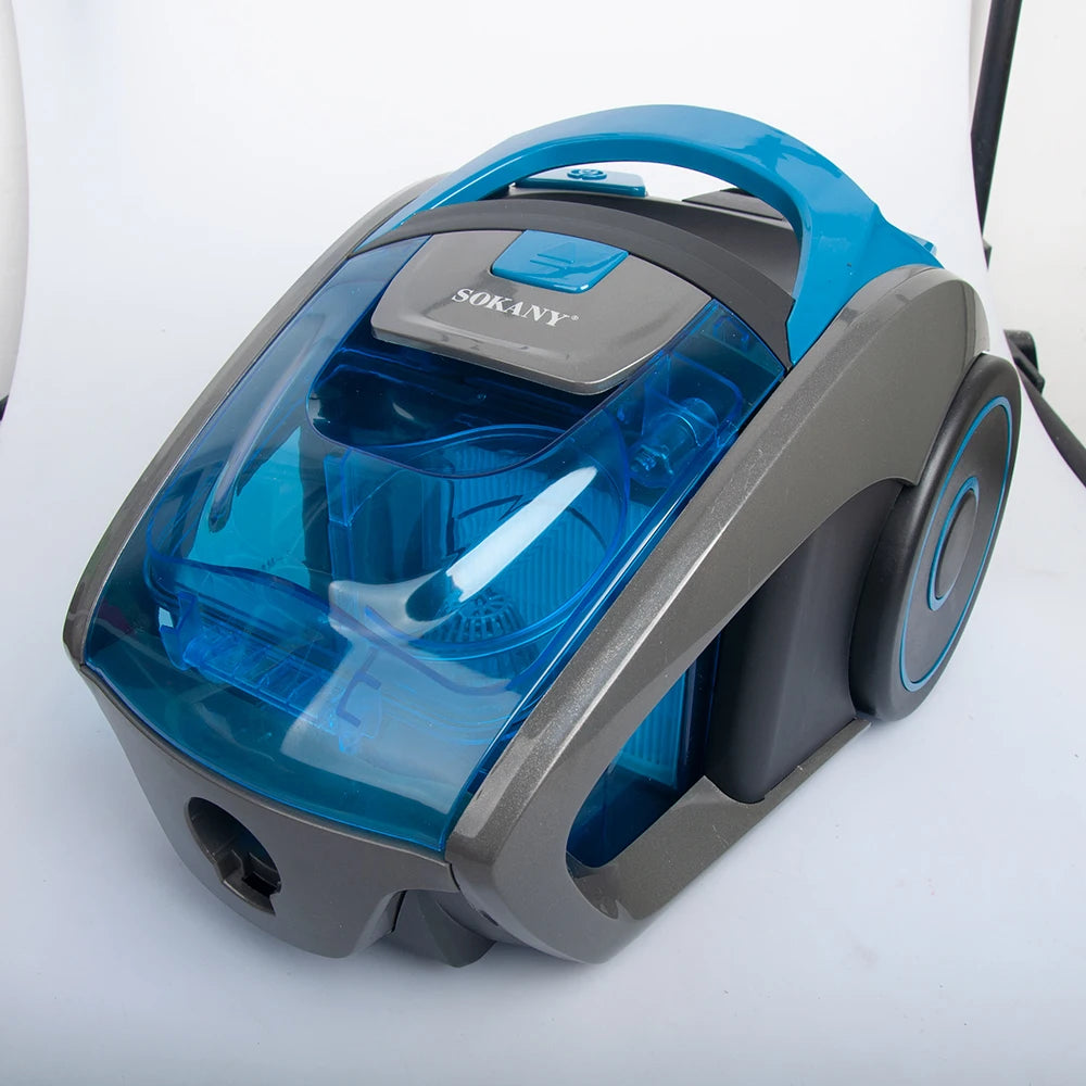 Houselin Bagless Canister 1.5L Vacuum Cleaner , Lightweight Vac for Carpets and Hard Floors, 2500-Watts, Blue