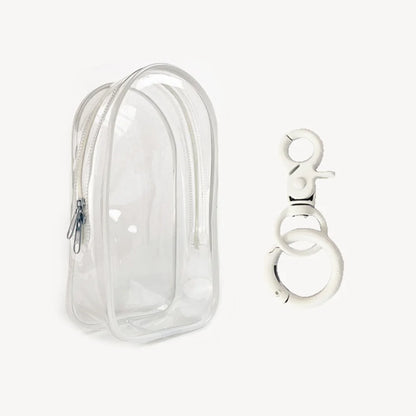 Ropa Labubu Transparent Protector Case Display Bag For 15/17cm Labubu V2 Storage Bag Doll Outfit Accessories【Only Case】