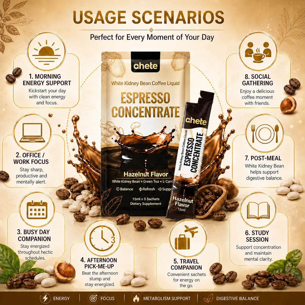 AHETE White Kidney Bean Coffee Liquid Espresso Concentrate