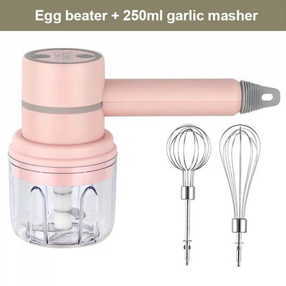 Wireless Portable Electric Food Mixer Hand Blender 3 Speeds High Power Dough Blender Egg Beater Baking Hand Mixer Kitchen Tools