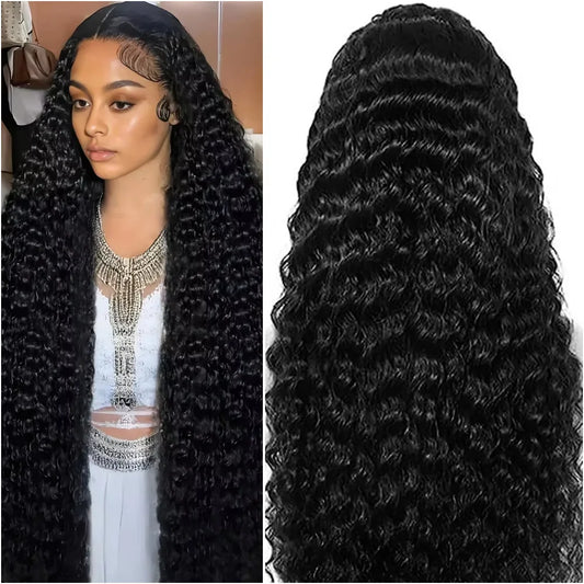 38 40 Inch Deep Wave 13x6 5x5 Lace Front Human Hair Wigs 200% Density Remy 360 Full Lace Frontal Wig Pre Plucked For Black Women Merit Sell