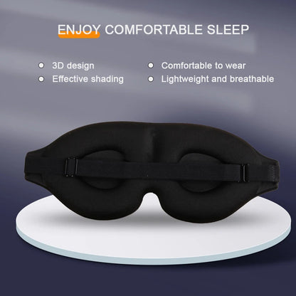 3D Eye Mask Adjustable Suitable for Men and Women with No Pressure on the Eyes Breathable and Light Blocking Eye Mask Black - Merit Sell