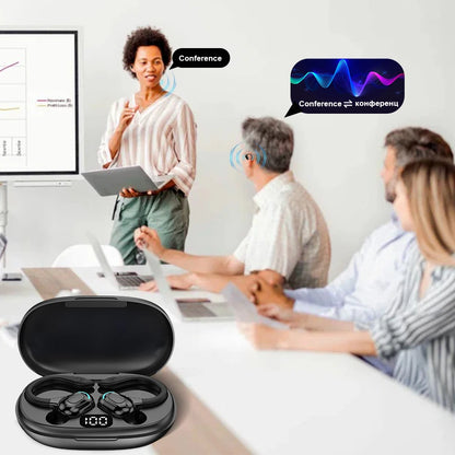 BT 5.0 AI Language Translation Earbuds High Accuracy Language Translator Headphones Smart Translator Earbuds for Travel Business