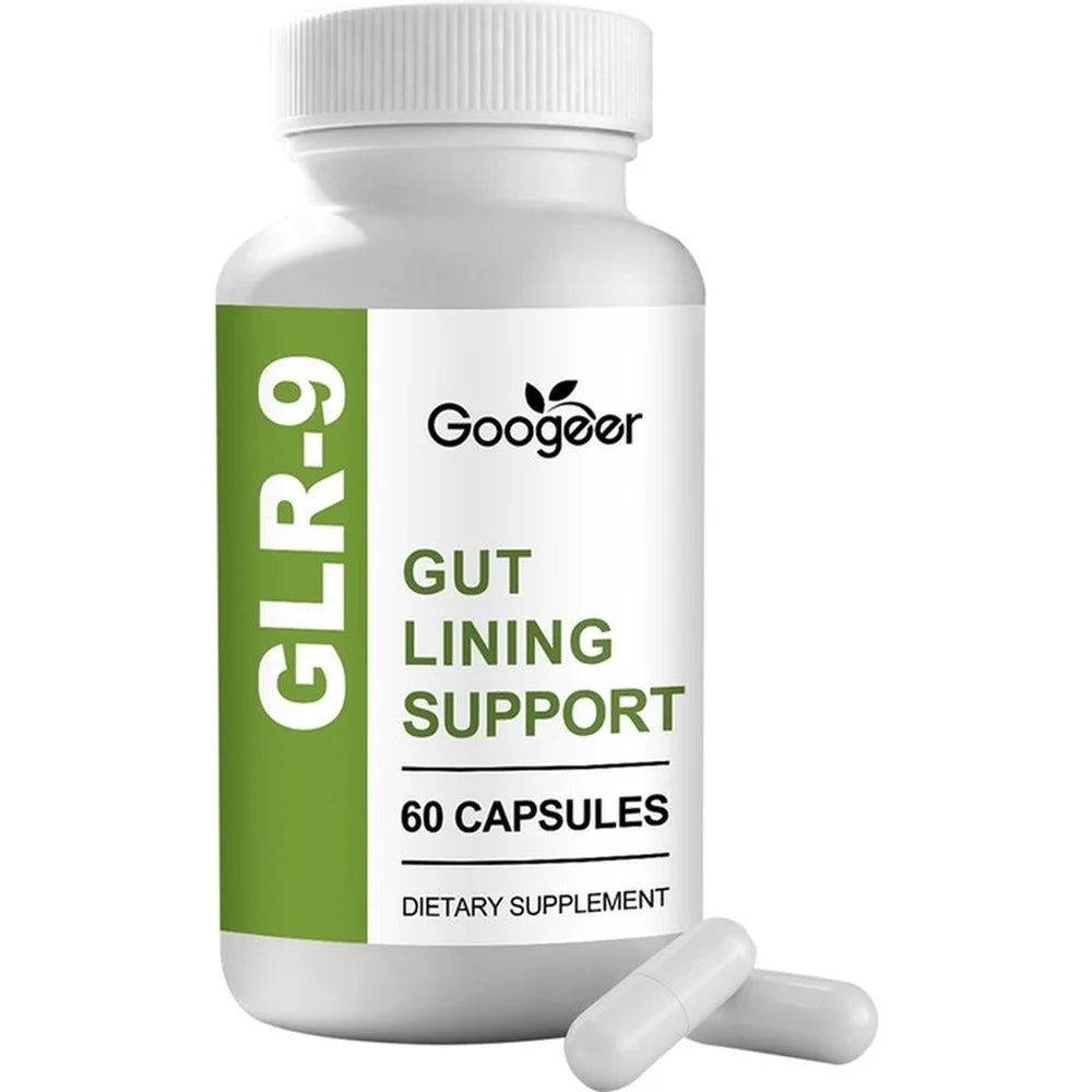 Googeer Gut Lining Support Capsules with Apple Cider Vinegar Powder, Inulin Fiber, Enzyme Blend and Probiotics 60 Capsules