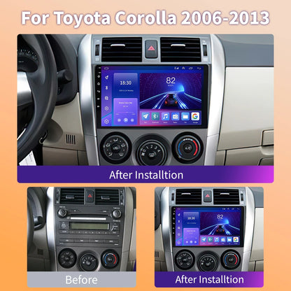 Carplay Android Auto for Toyota Corolla E140/150 2006 2007-2013 Multimedia Automotive Subwoofer Autoradio Android DSP 4G