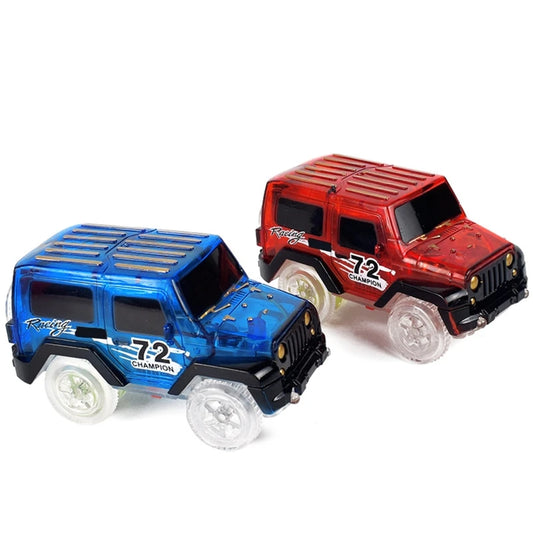 Rail & Electric Track Toy Car for Play Vehicle Luminous Car Toy Baby Favorite Gi