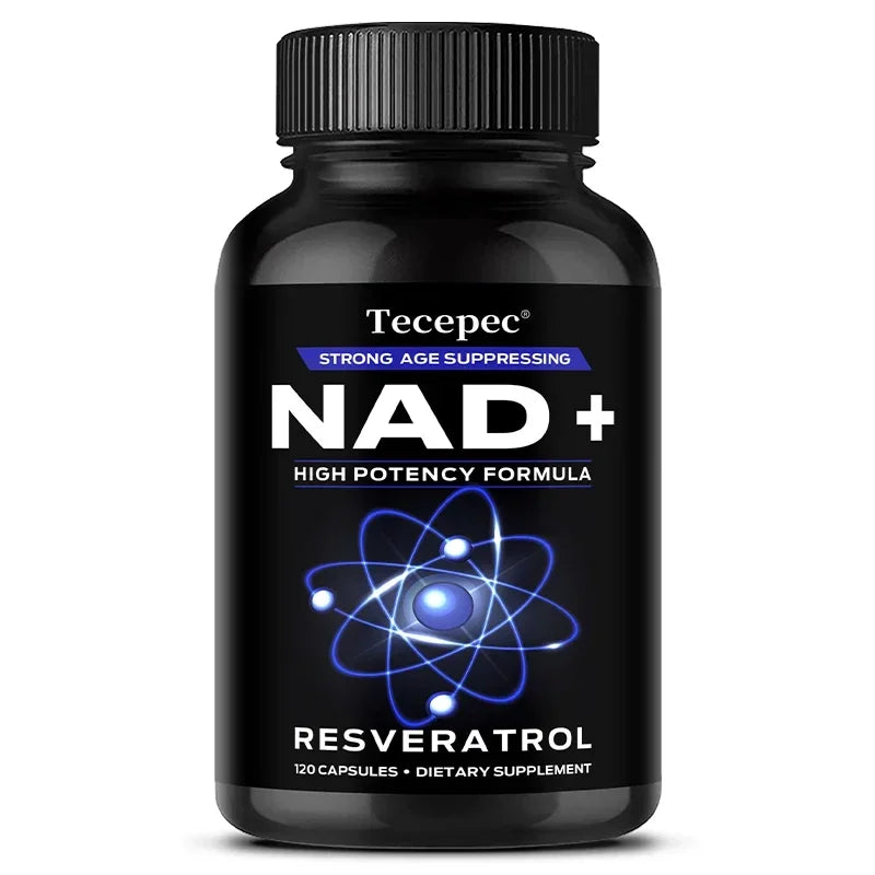 NAD+ Supplements with Resveratrol,Anti-aging and Cellular Health, Strengthens Immune System