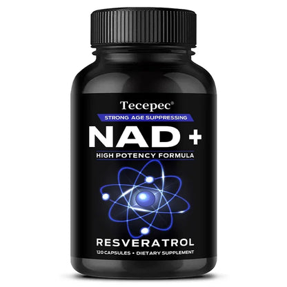 NAD+ Supplements with Resveratrol,Anti-aging and Cellular Health, Strengthens Immune System