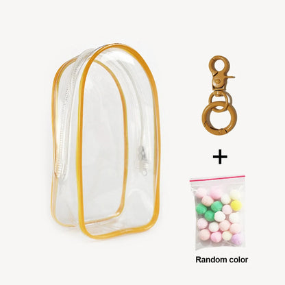 Ropa Labubu Transparent Protector Case Display Bag For 15/17cm Labubu V2 Storage Bag Doll Outfit Accessories【Only Case】