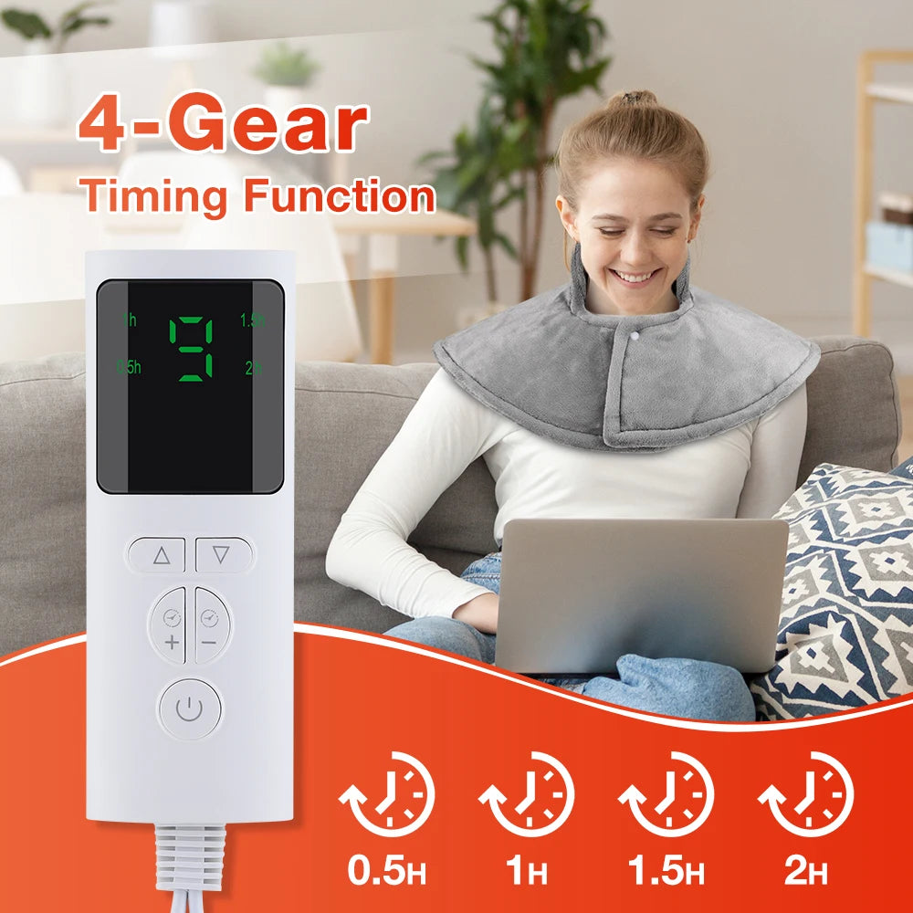 Electric Shoulder Neck Heating Pad Winter Back Warming Blanket 60*90cm Office Home 220/110V Hot Compress Shawl Washable Mat