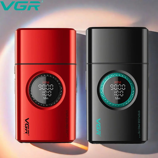 VGR Electric Shaver Professional Razors Reciprocating Foil Shaver Rechargeable Beard Trimmer Metal Shaving Machine for Men V-378