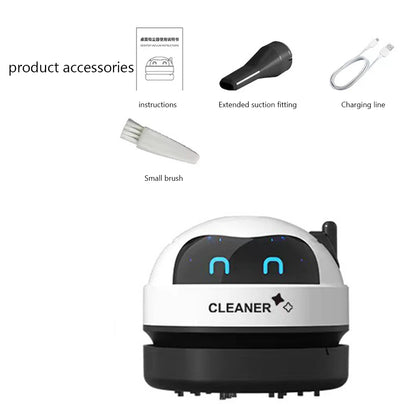 Mini Vacuum Cleaner Portable Wireless Vacuum Cleaner 500mAh USB Rechargeable with Detachable Nozzle for Home Office Keyboard - Merit Sell