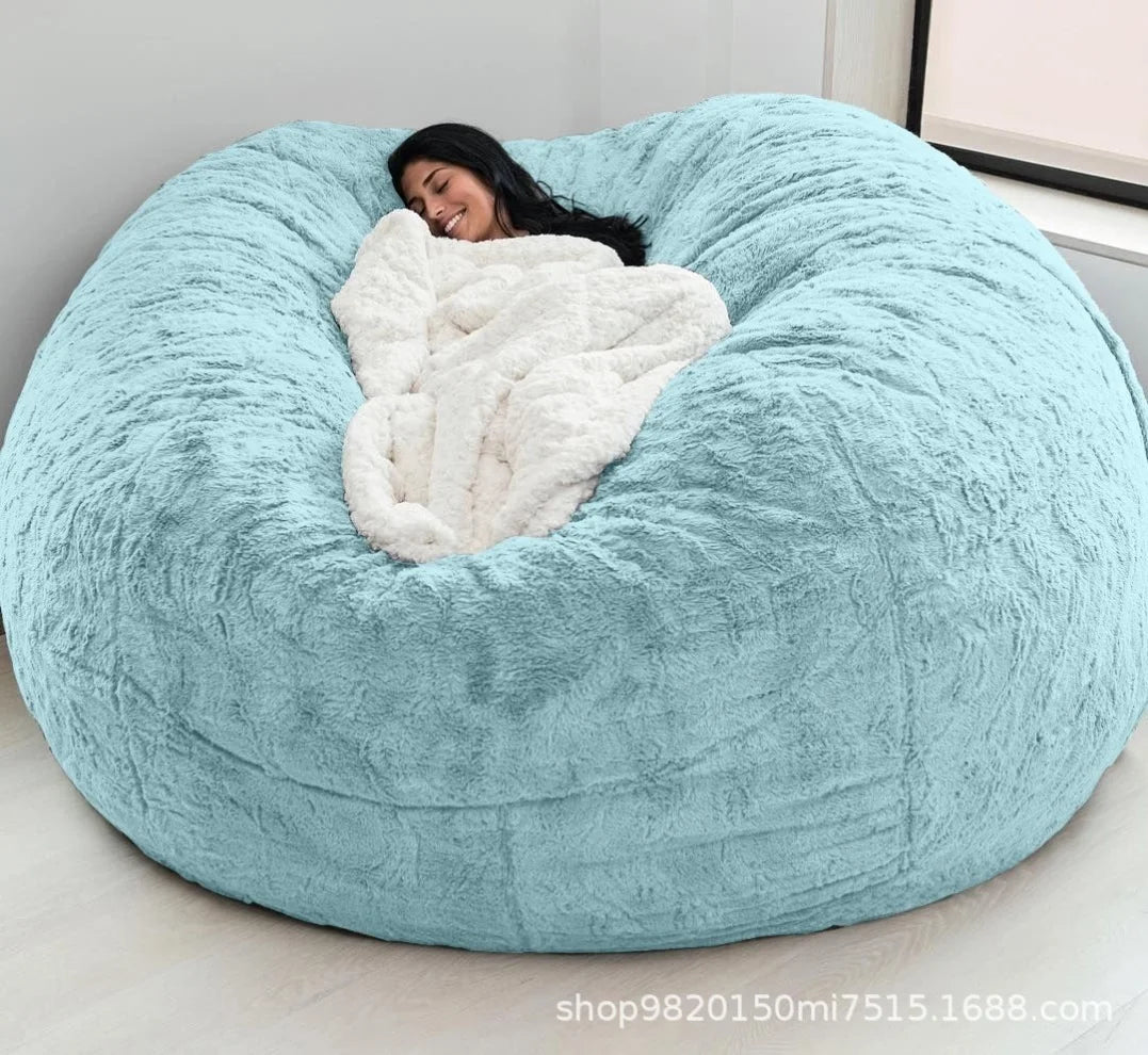 Blue Designer Lazy Bean Bag Sofa European Modern Individual Floor Lazy Bean Bag Sofa Living Room Divano Soggiorno Home Furniture