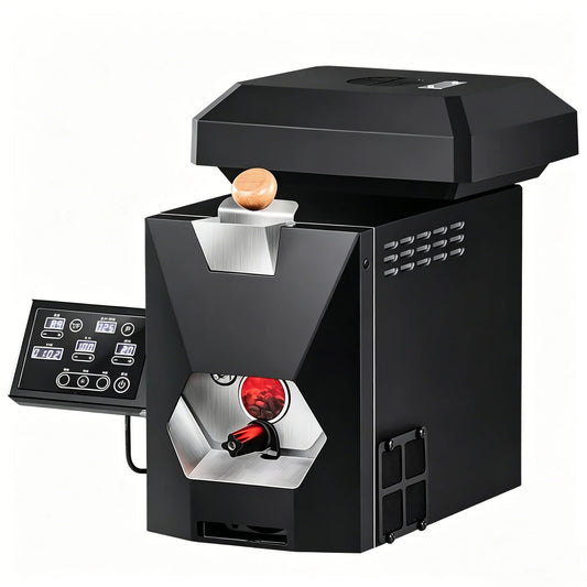 Built in Far Infrared Carbon Tube 700W Commercial Coffee Bean Roaster 200g Small Intelligent Electric Coffee Roaster Merit Sell