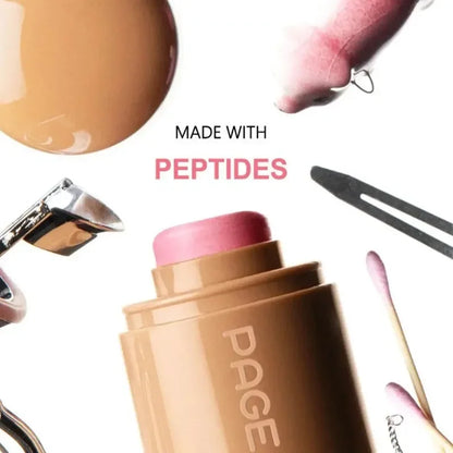 New2025 Blush Stick Cream PAGE VINE Pocket Lip Cheek Pocket Rouge Highlights to Brighten Natural Hydrating Korea Pink Cosmetics