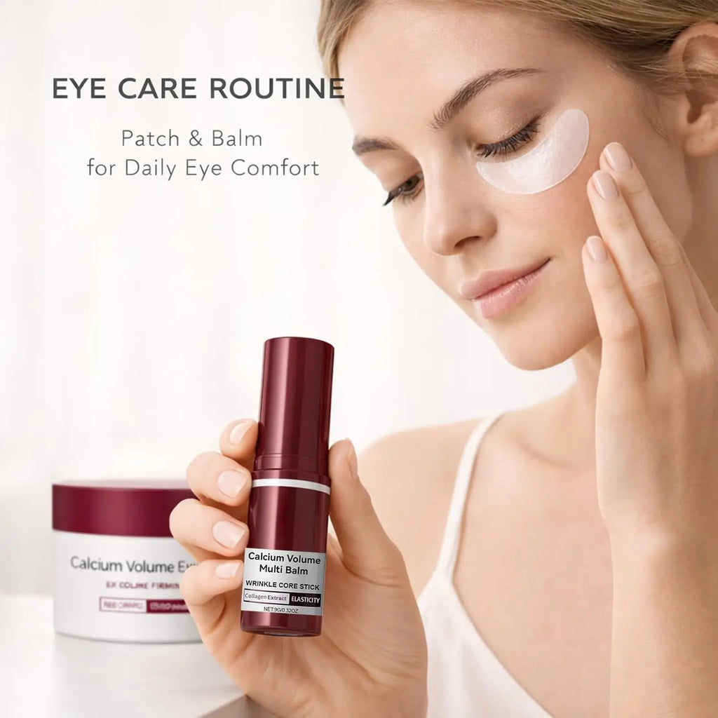 Care Skin Set with Calcium Multi Balm Stick – Gentle Firming & Moisture Routine for Smooth, Comfortable-Looking Skin, Daily Use