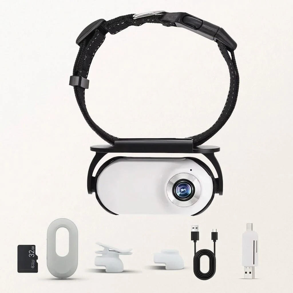 1080P HD Pet Camera Collar for Dogs Cats Indoor Outdoor Wireless Mini Camera Action Video Recording Dog Accessories