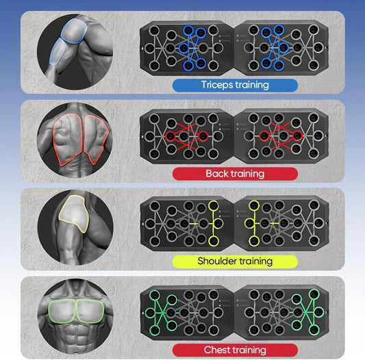 Portable Multifunctional Push-up Board Set With Handles Foldable Fitness Equipment For Chest Abdomen Arms And Back Training Merit Sell