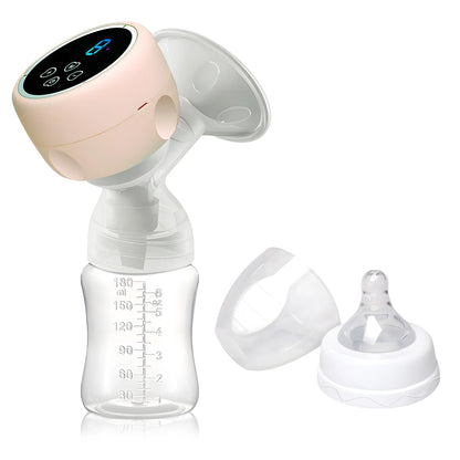 Electric Breast Pump Baby Nipple 2-IN-1 Portable Suction Milk Pump Feeding Breasts Pumps Milk Bottle Sucking Postpartum Supplies