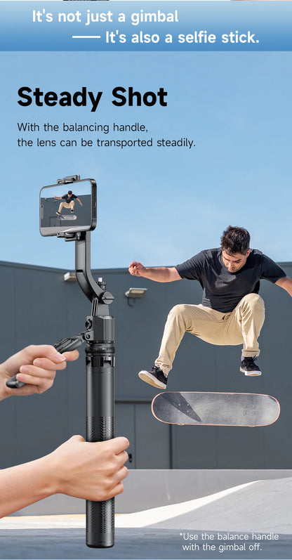 C17 Tripod 360°Auto-Rotation AI Tracking Remote Control Bluetooth Shooting Quadrapod Selfie Stick Stabilizer Optional Fill Light