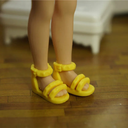 15cm BJD Dolls Shoes Multiple Movable Joints 1/12 3D Simulated Eye Dark Skin Hinge Doll Girl's DIY Dress Up Birthday Gifts Toys