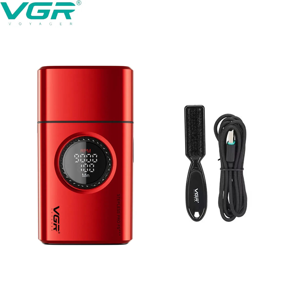 VGR Electric Shaver Professional Razors Reciprocating Foil Shaver Rechargeable Beard Trimmer Metal Shaving Machine for Men V-378