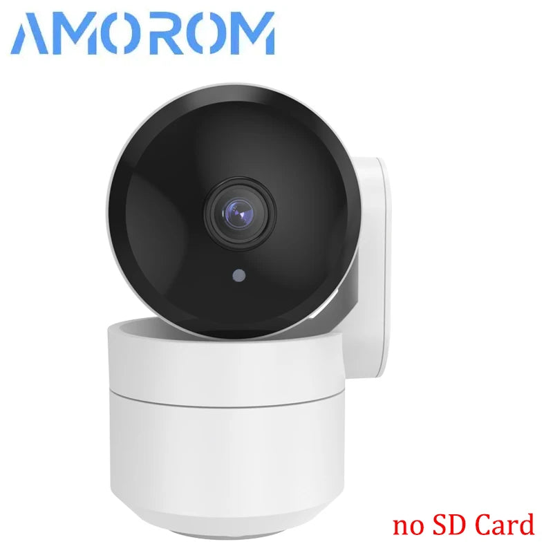 Amorom 2MP Wifi TUYA Camera Smart Cloud PTZ IP Camera Night Vision  Indoor Surveillance Cam For Yard Ai Detect P2P Video Monitor