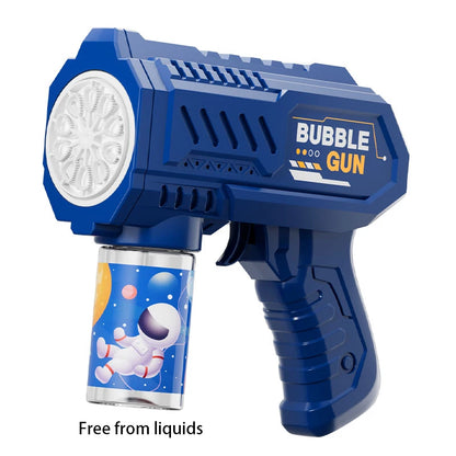 2025 Unicorn Electric Bubble Gun Kids Toy Bubbles Machine Automatic Soap Blower with Light Outdoor Party Games Children Gift Toy