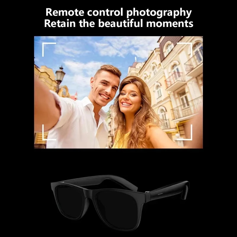 Lenovo 8KHD AI Smart Sunglasses NEW Touch Control Photo Recording Translator Voice Assistant Music Bluetooth Wireless Glasses