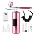 Portable Airbrush Mini Air Compressor Kit Paint Spray Gun For Nail Art Tattoo Craft Cake Pastry Painting Face Hydrating Sprayer