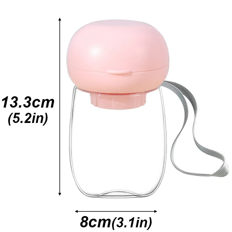 300/550ml Portable Food Grade Material Dog Cat Travel Pet Water Cup Feeding With Lanyard For Small Medium Cats Dogs Pet Supplies