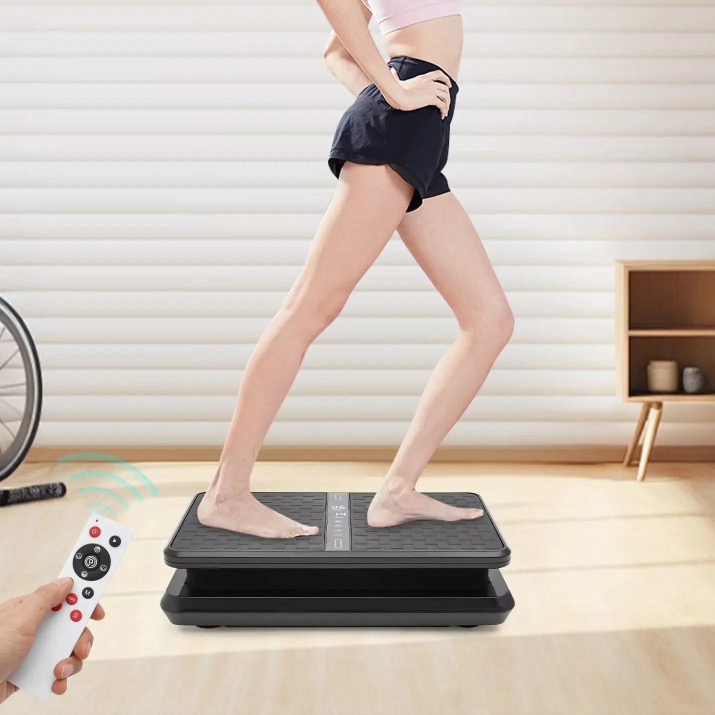 Slim Exercise Fitness Vibration Plate Home Fitness Fat Burning 200W 2800RPM Vibration Plate , Green/Pink/Black