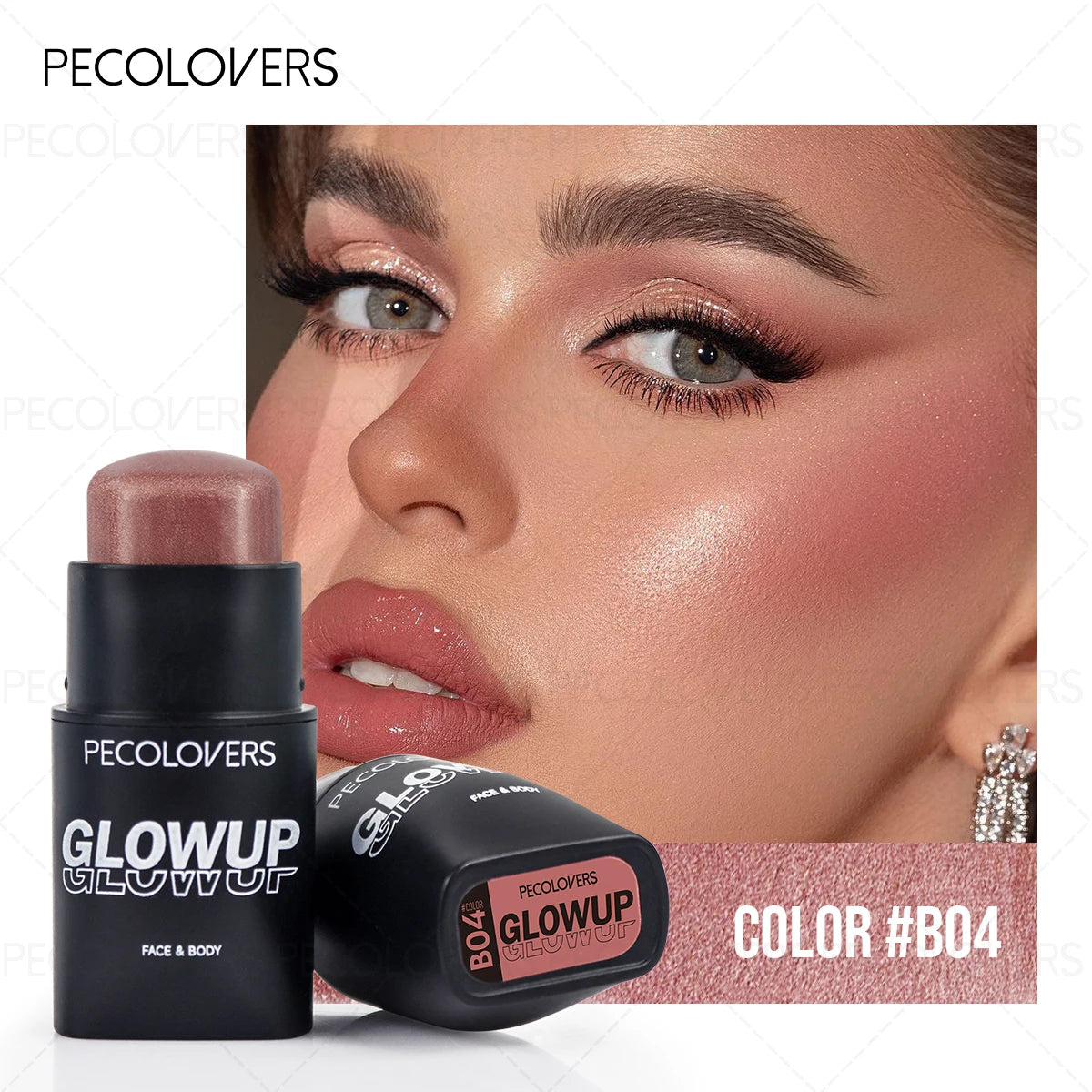 1PC Matte, Brightening, Natural Nude Makeup, High Pigment, Multi-functional Blush Stick, A Must-have Makeup Tool for Everyday