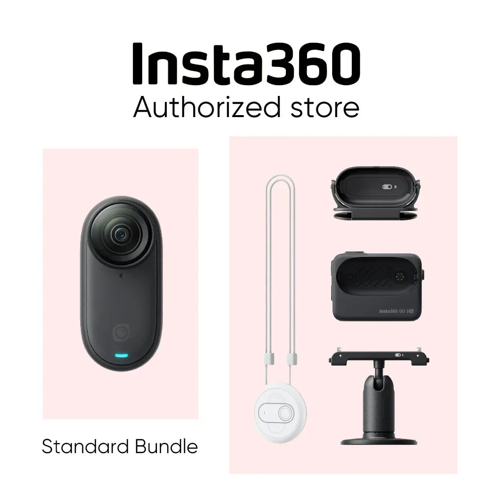 Insta360 GO 3S 4K Tiny Portable Vlogging Camera,Hands-Free POVs,Mount Anywhere,Stabilization,140 Min Battery Life,10m Waterproof