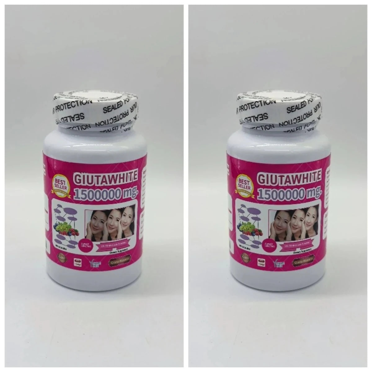 Beauty Nutrition Softgel Capsules with Glutathione Vitamin C Collagen Hyaluronic Acid Zinc Biotin Antioxidant Support 100 Count