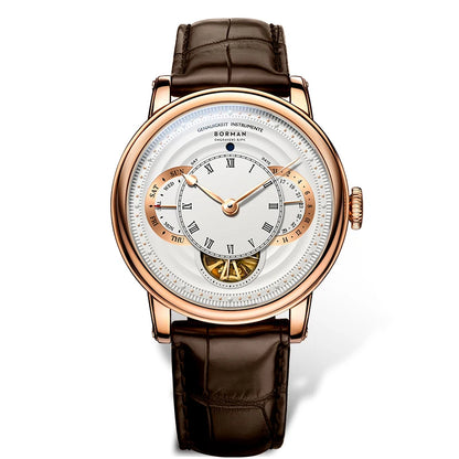 BORMAN Design Luxury Men Automatic Wrist Watch Skeleton Dial Genuine Leather Strap Sapphire Crystal Glass Automatic Watch