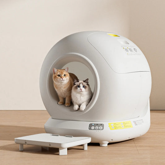78L Self Cleaning Cat Litter Box Fully Enclosed Automatic Cat Sand Box App Control Extra Large Space Smart Pet Toilet Tray - Merit Sell