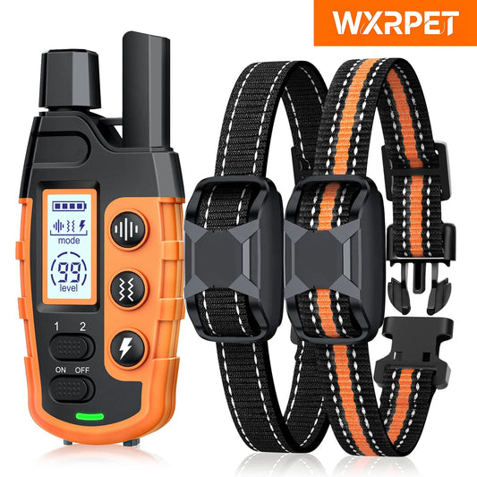 3300Ft Electric Dog Training Collar Remote Control Waterproof Pet BehaviorFor 5-120lbs Puppy With Shock Vibration - Merit Sell