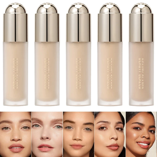 BEAUTY GLAZED Full Coverage Liquid Concealer,Covers Under Eye Dark Circles & Blemishes,Long-Lasting Waterproof
